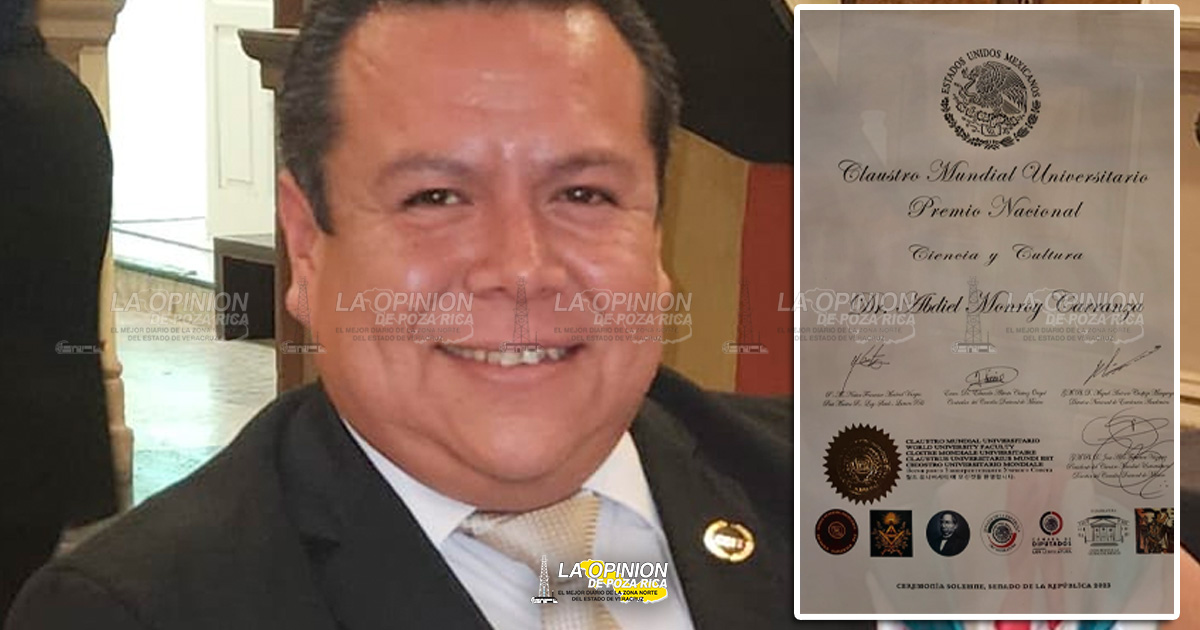 Recibe por segunda ocasión medalla en ciencia y cultura