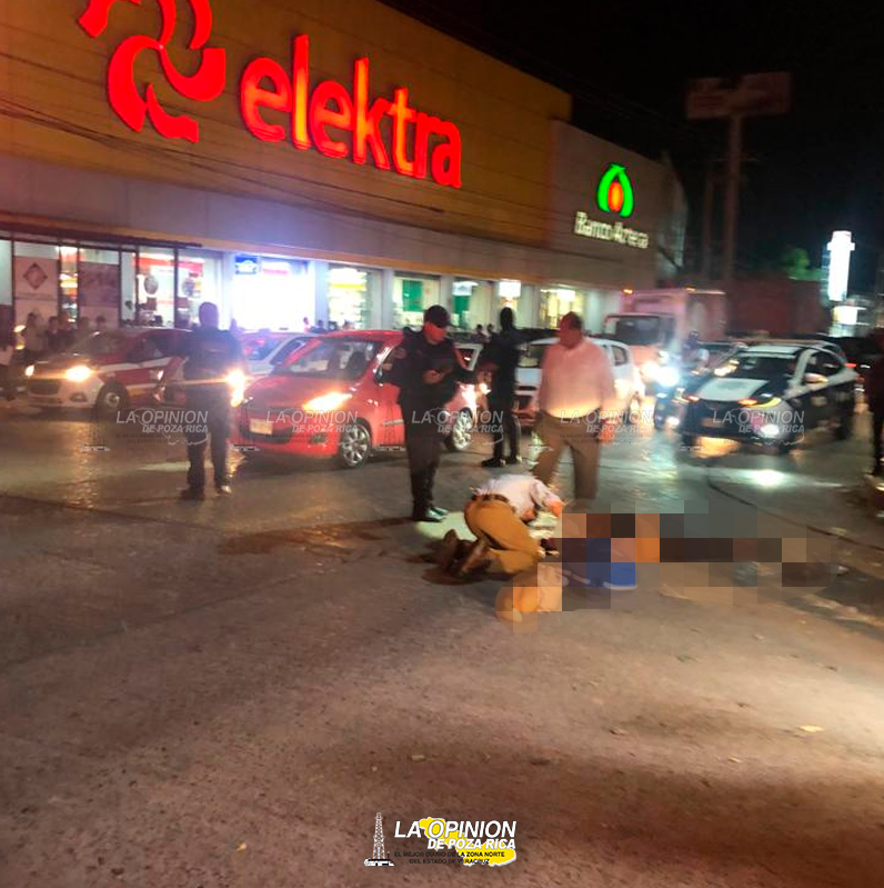 Brutalmente atropellada por auto