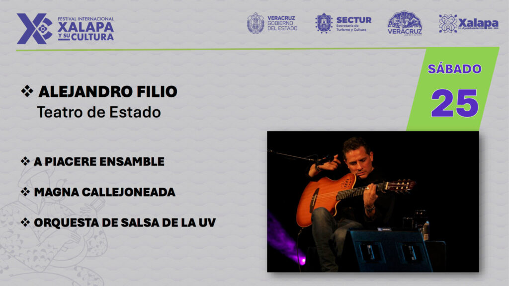 Conciertos, danza, cine y teatro en 3er Festival Internacional Xalapa y su Cultura