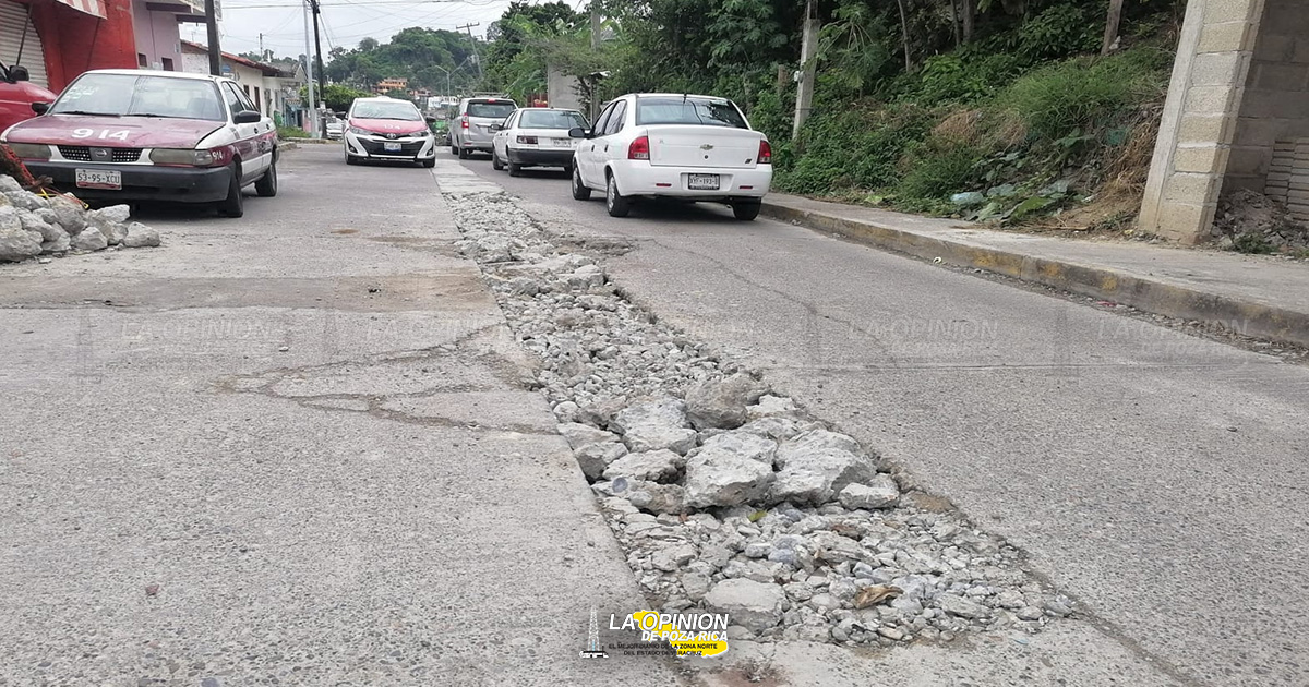 Les rompen calle y dejan todo al garete