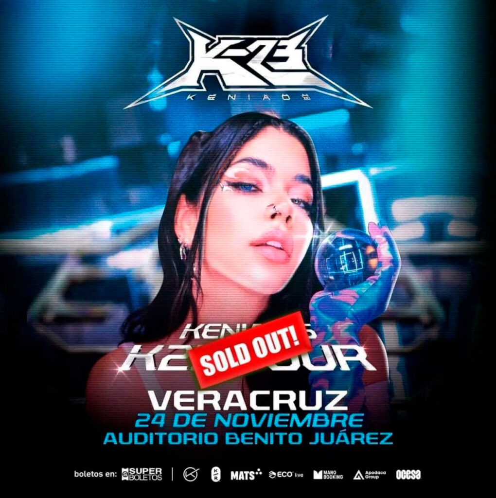Se agotan entradas para concierto de Kenia Os en Veracruz