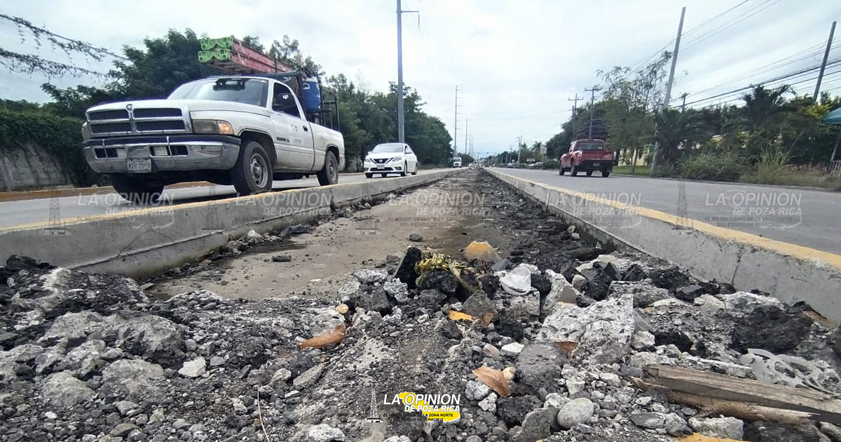 Millonaria obra de SIOP sin terminar en Poza Rica
