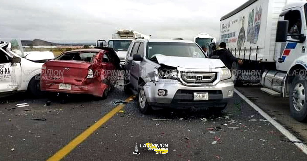 Cinco muertos, en choque sobre la autopista México -Tuxpan
