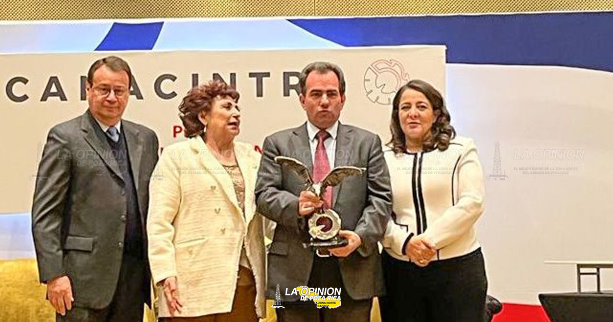 Recibe Pepe Yunes premio “Águila CANACINTRA al mérito legislativo”