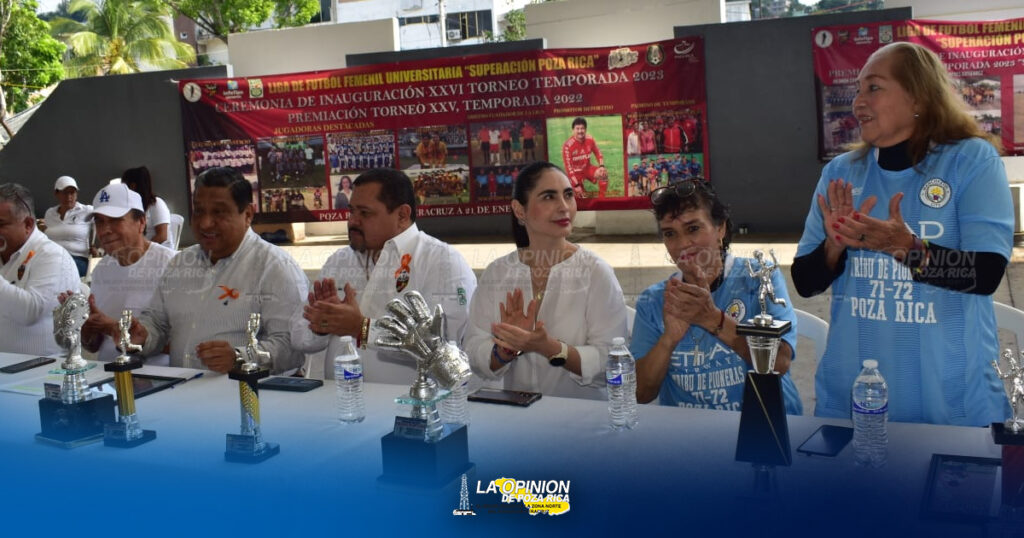 Inauguran torneo de la liga femenil