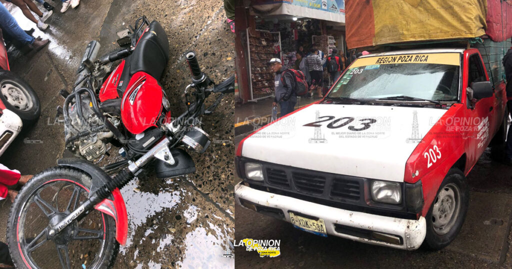 Joven motociclista arrollada