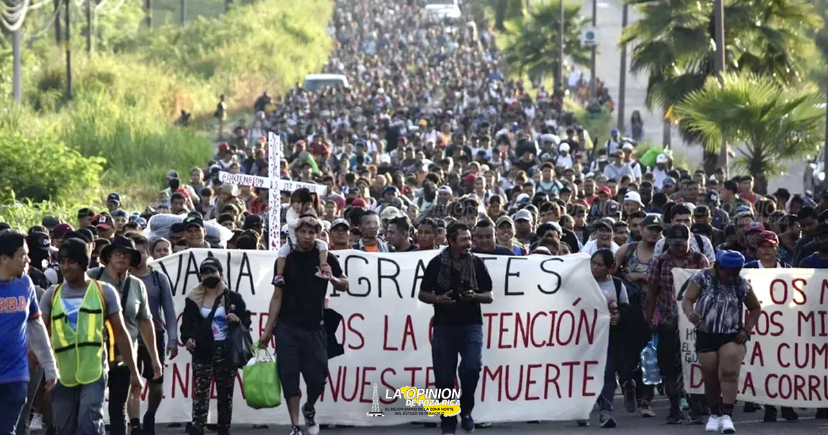 Mega caravana de más de 10 mil migrantes salió de Chiapas rumbo a EEUU en la última semana