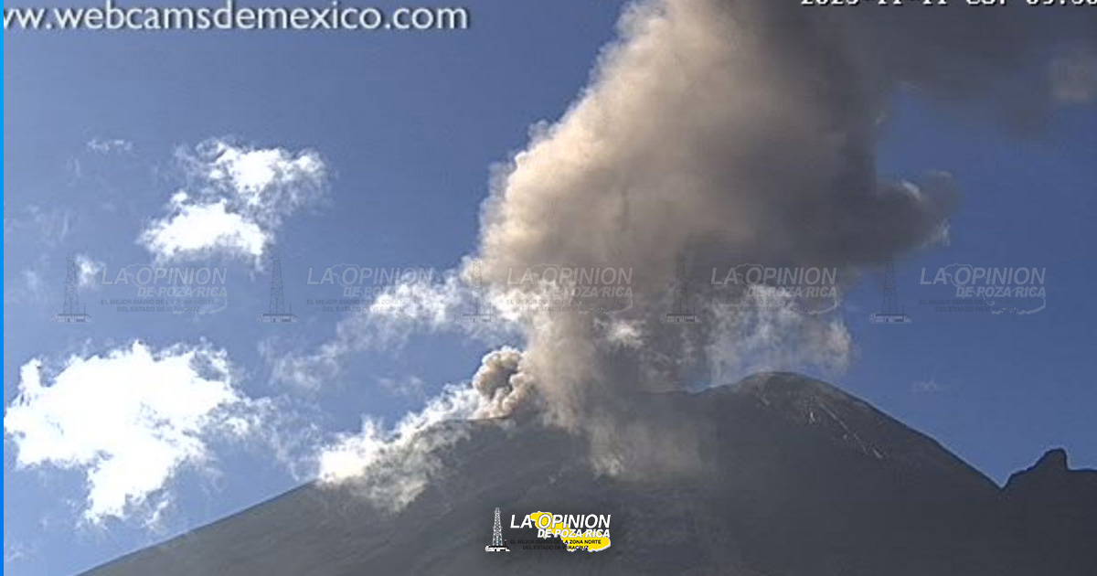 Popo 'está violento': 156 exhalaciones y 386 minutos de tremor