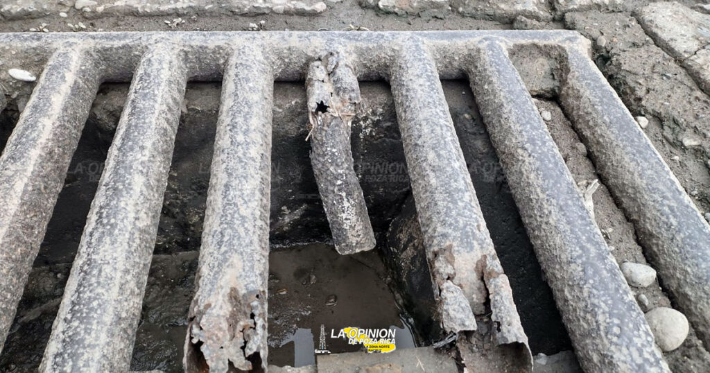 Rejilla peligrosa, riesgo de accidentes