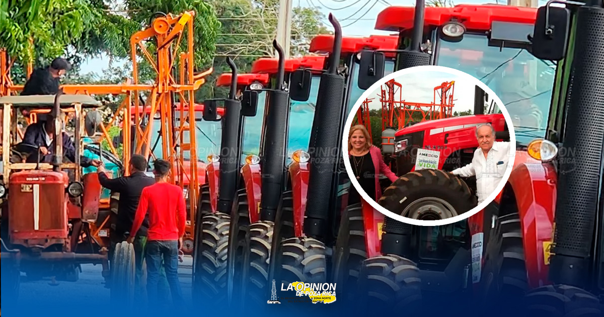 Gobierno de México dona tractores y un vivero a campesinos en Cuba