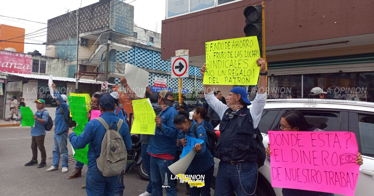Otra manifestación en las oficinas de la CAEV Poza Rica