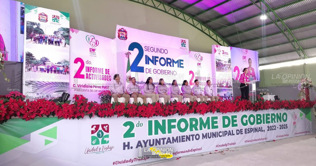 Viridiana Perez, rinde su segundo informe de actividades