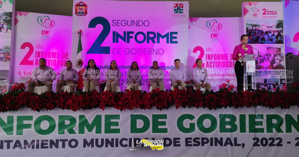 Viridiana Perez, rinde su segundo informe de actividades