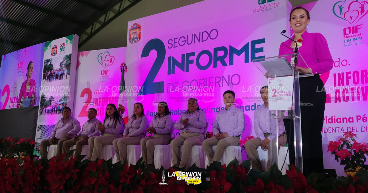 Viridiana Perez, rinde su segundo informe de actividades