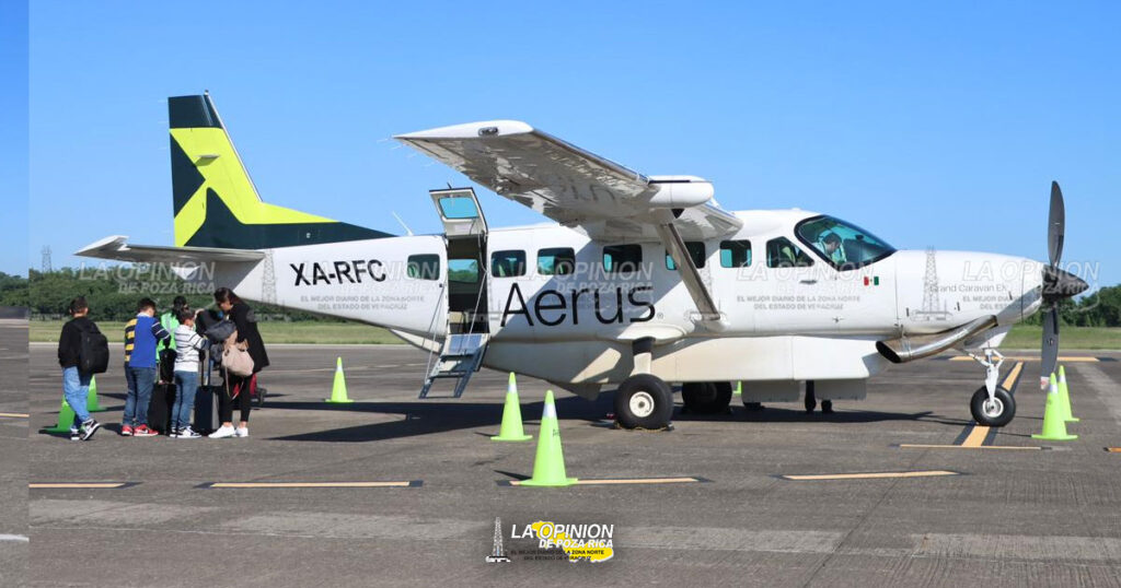 Sale primer vuelo de Aerus desde Poza Rica