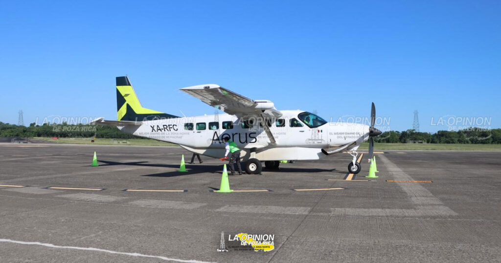 Sale primer vuelo de Aerus desde Poza Rica