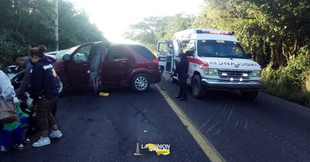 Siete lesionados deja fuerte choque