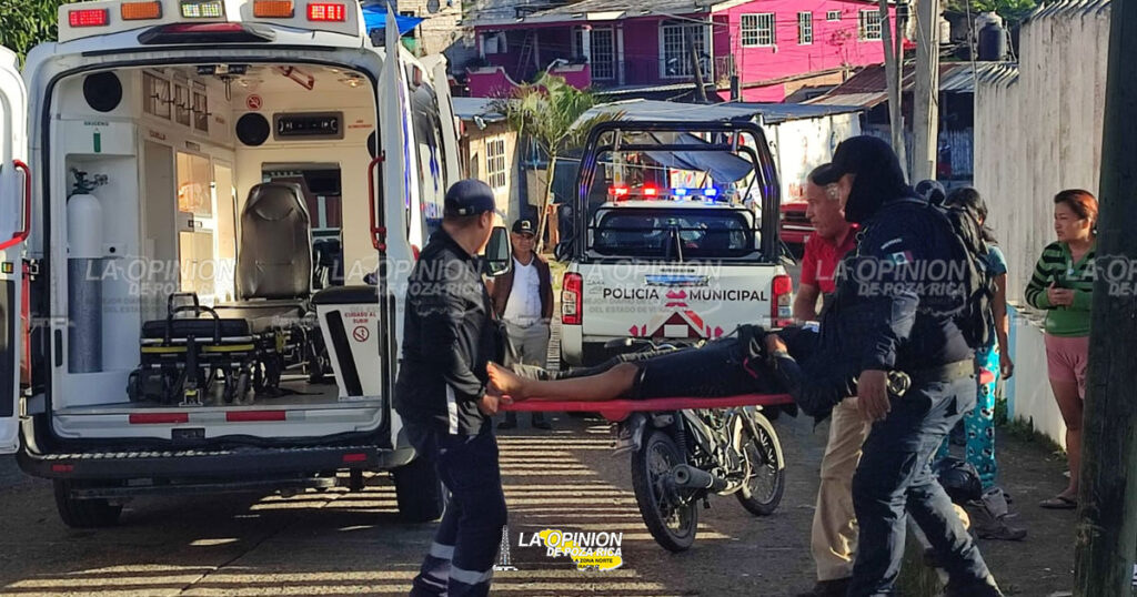 Menor chocó contra un vehículo