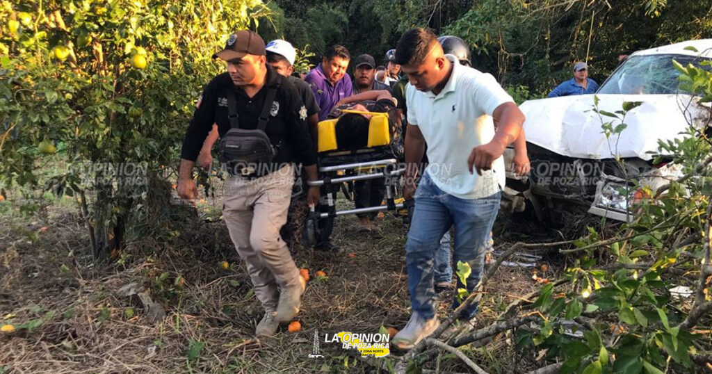 “Vuela” camioneta cargada de cítricos