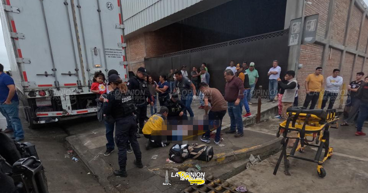 Motociclista rebotó con taxi en Tihuatlán