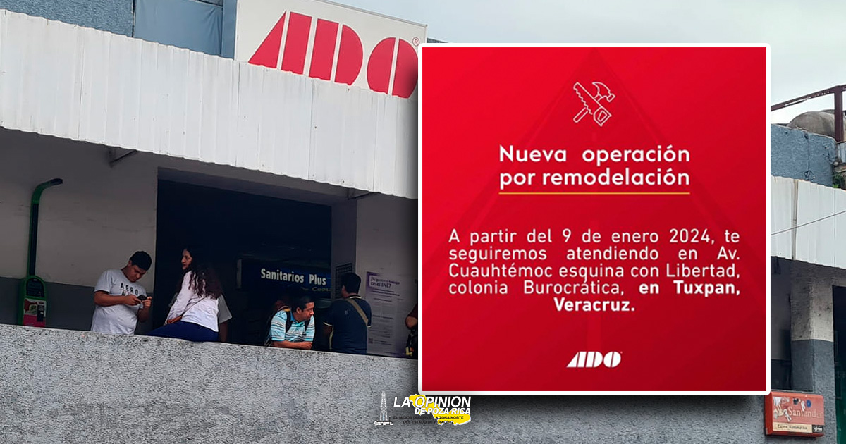 Presentan proyecto de remodelación de la terminal ADO Tuxpan