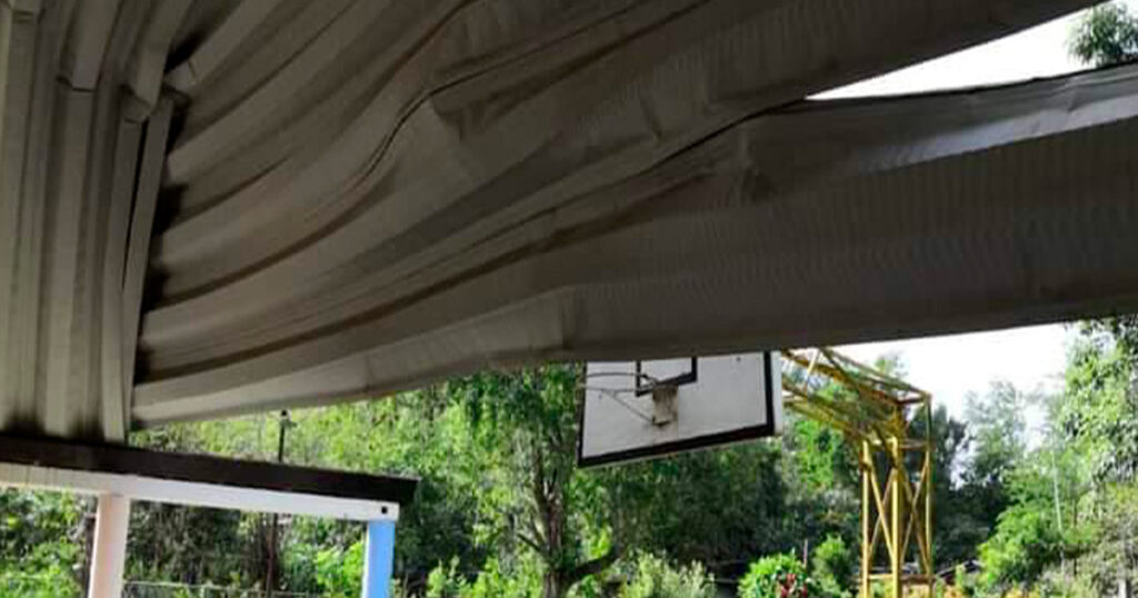 Atienden daños por fuerte norte