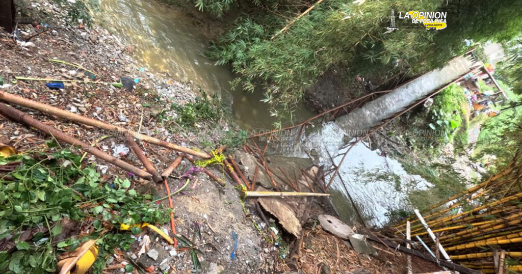 ¡Se derrumba por completo puente peatonal!