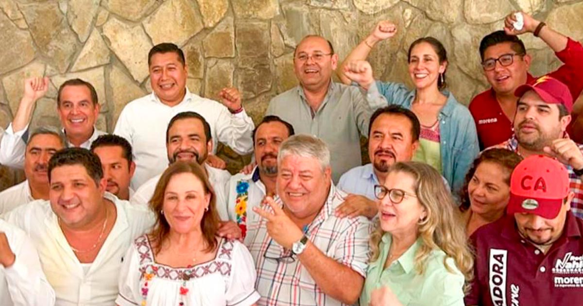 Huerta se reúne con alcaldes y su precandidata