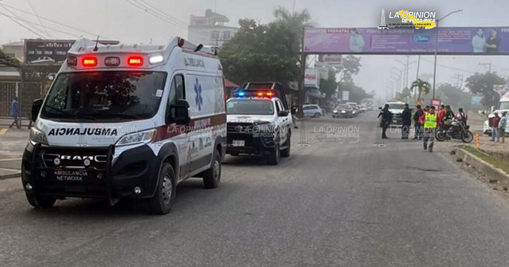 Motociclista atropella mujer en carretera PR-Coatzintla