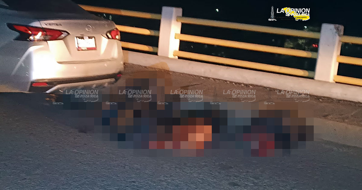Dejan cuerpos de centroamericanos sobre Puente Tuxpan