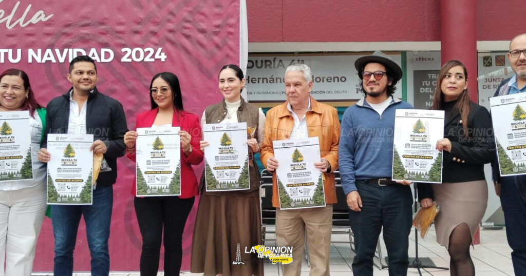 Encabeza Fernando Remes la campaña “Recicla tu Navidad”