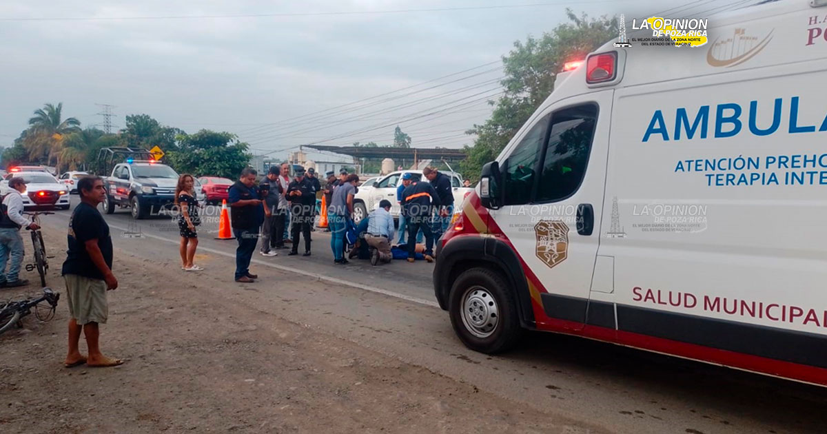 Velador atropellado; queda tirado 1 hora en carretera