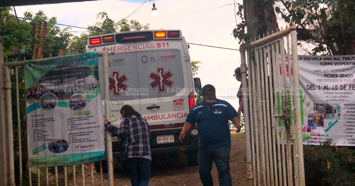 Severa lesión tras caída de estudiante