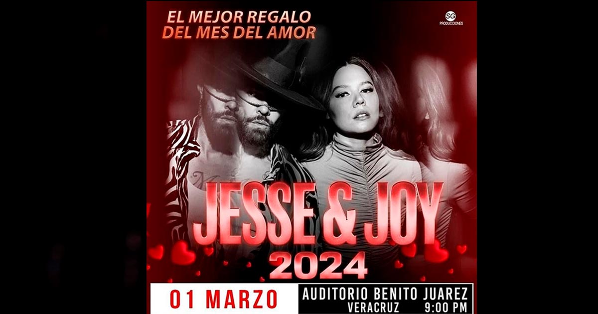 Jesse y Joy se presentarán en Veracruz el 1 de marzo