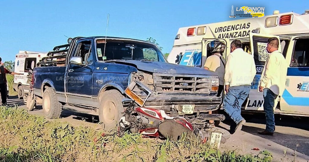 Niño y adulto lesionados en aparatoso accidente