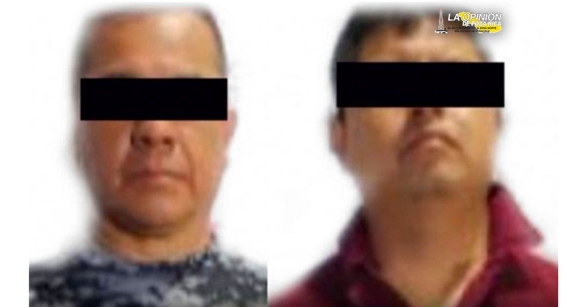 Policías del presidente municipal de Cazones detenidos por la SecretarÍa de Seguridad Pública