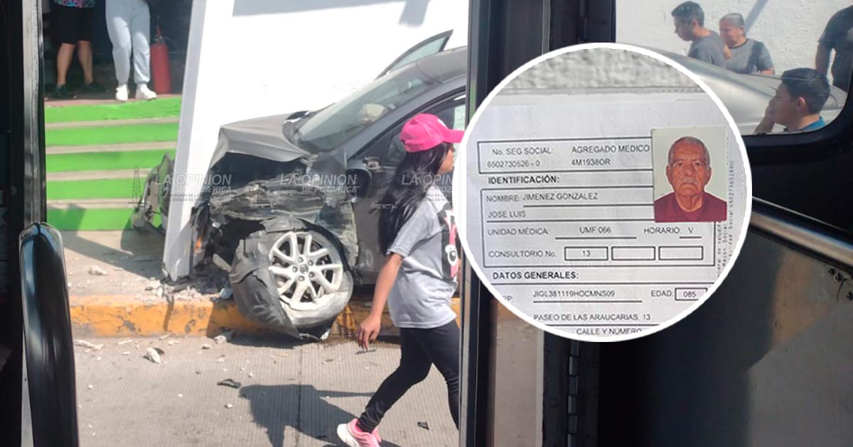 Atropellan a abuelito de 85 años, grave en hospital