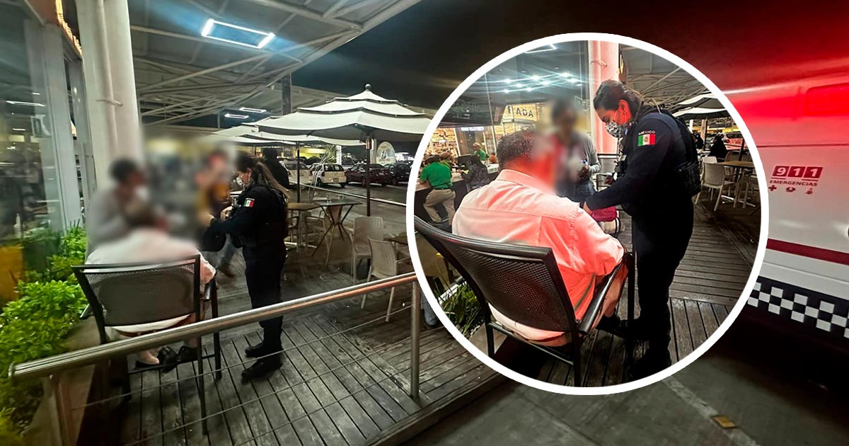 Abuelito sufre ataque cardiaco en cena familiar