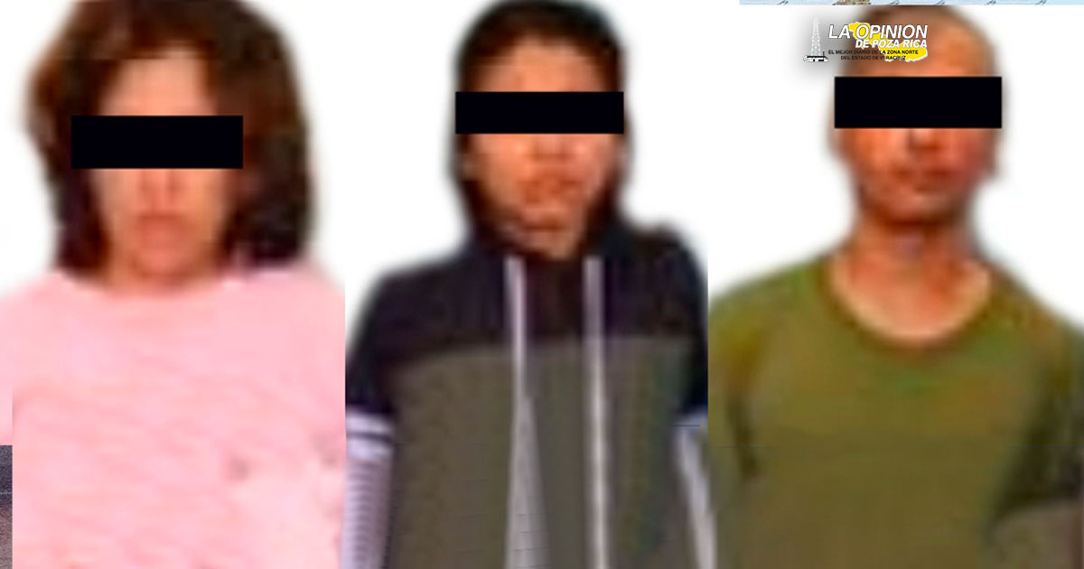 En Tuxpan, Fuerza Civil aprehendió a dos mujeres y un hombre con estupefacientes