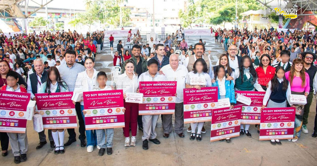 Concluye entrega de despensas y calzado gratuito