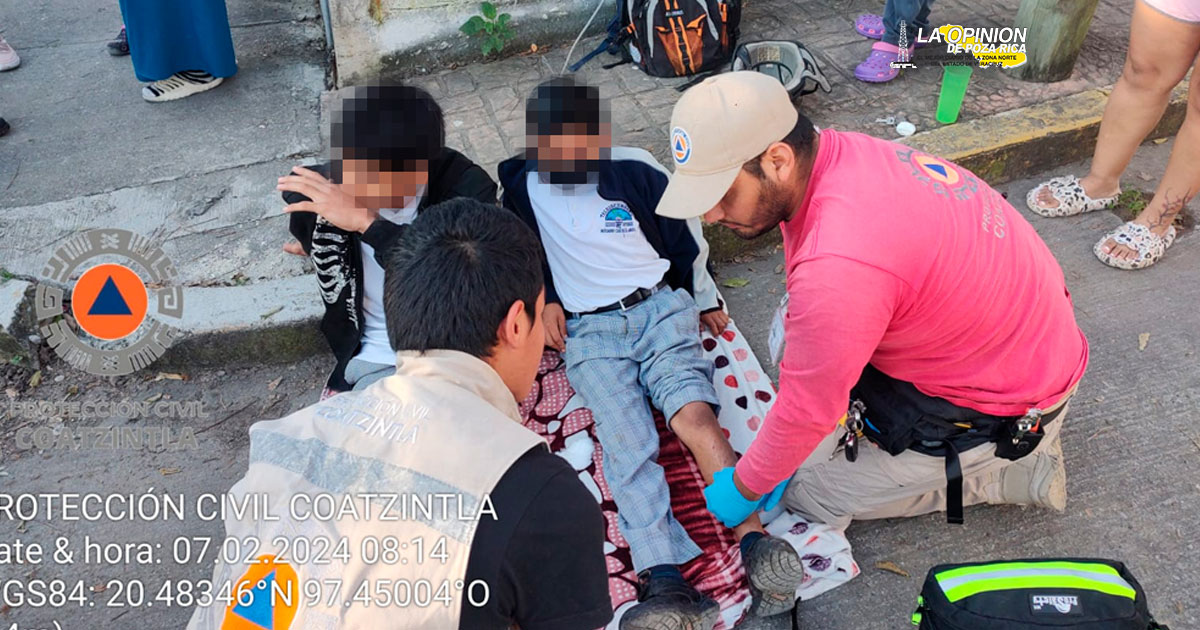 ¡Chamacos motorizados acaban en hospital!