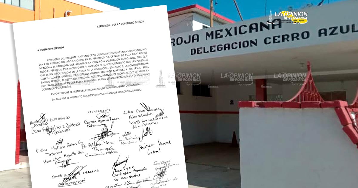 Personal de Cruz Roja se deslinda de paro de labores