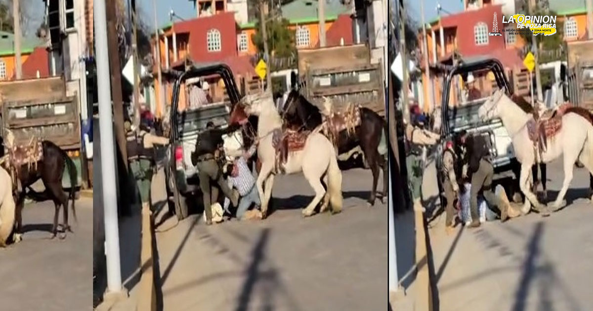 Fuerza Civil da golpiza a jinete tras cabalgata