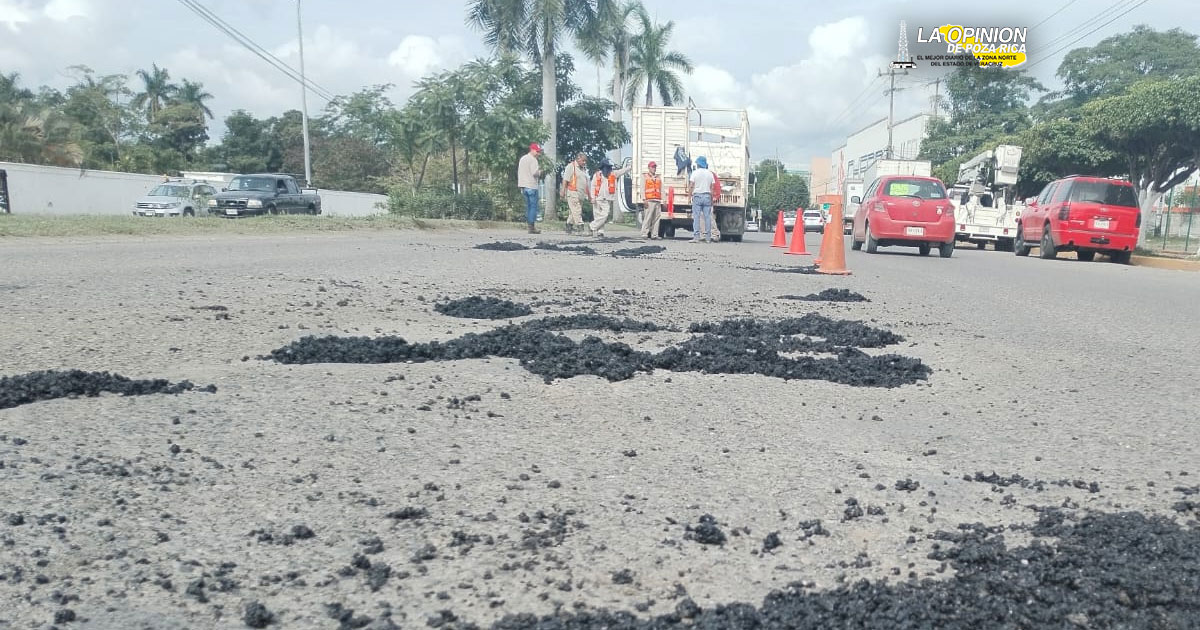 Arranca el Programa de Bacheo 2024 en Poza Rica