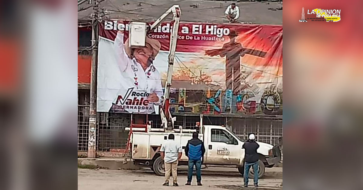 Controversia en El Higo por uso de unidades oficiales en apoyo a Rocío Nahle