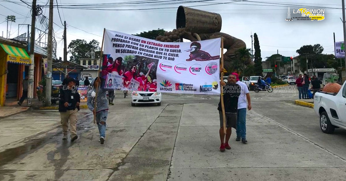Marcha por Democracia con apenas 4 ciudadanos