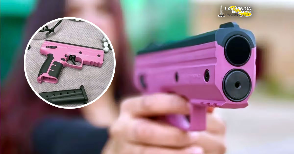 Desarrollan 'Pistola Rosa' como medida de seguridad para mujeres