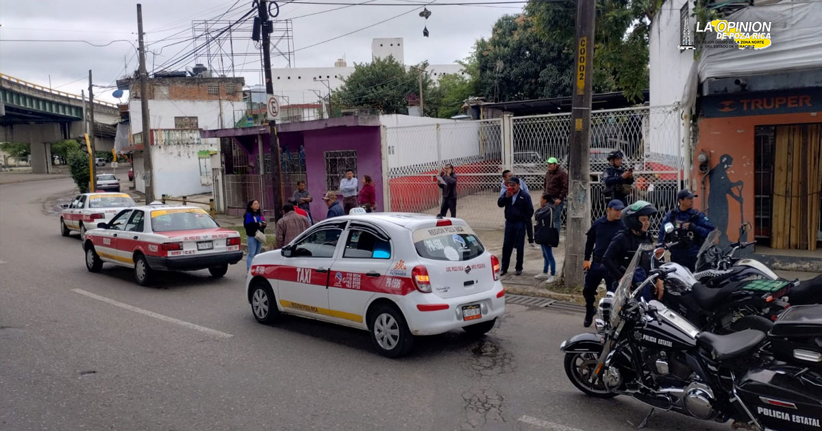 Se dieron entre taxistas