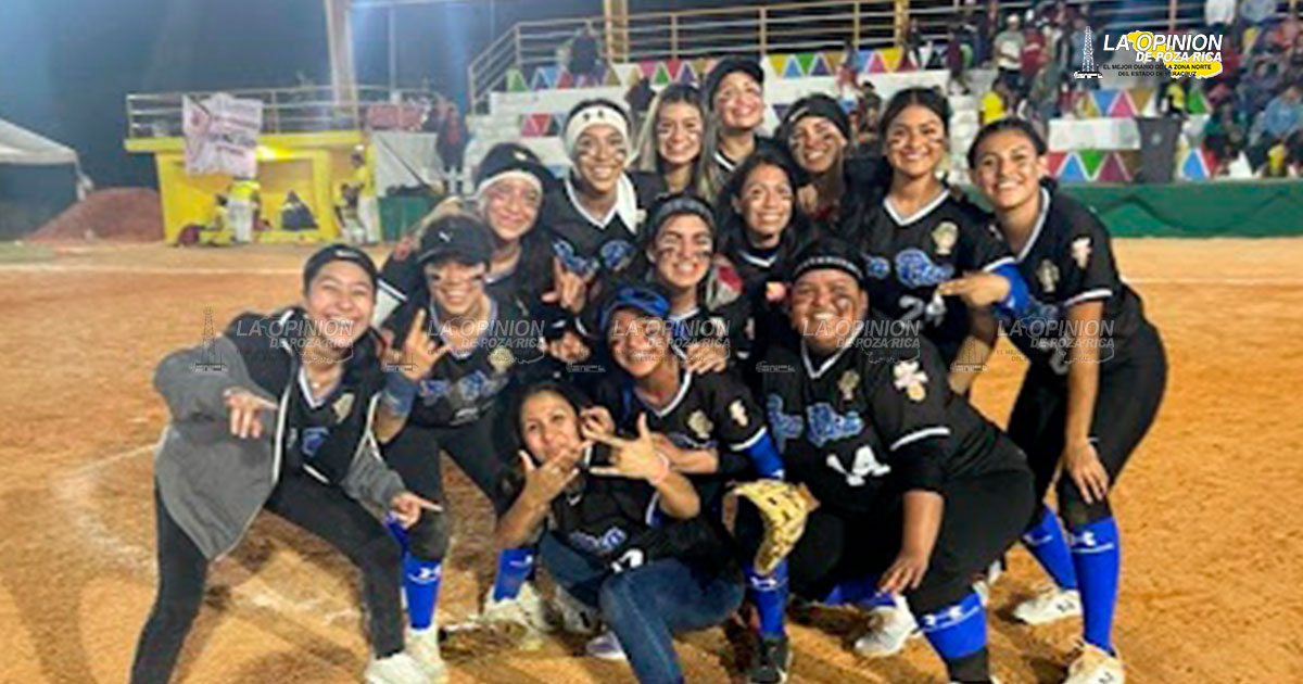 La selección de softbol de Poza Rica son campeones estatales de la CONADE