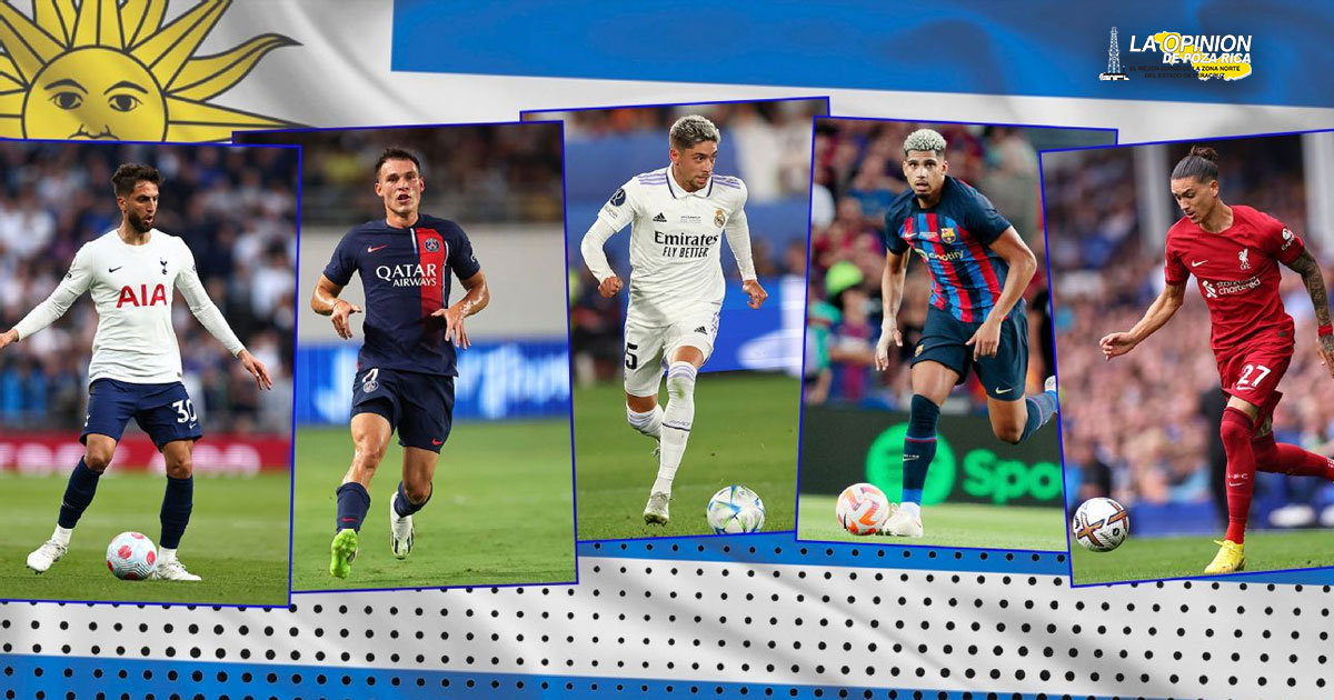 Los futbolistas uruguayos en Europa en este 2024
